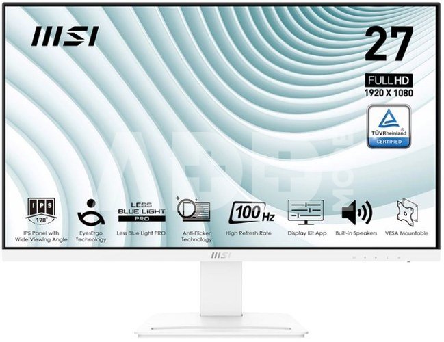 MSI Monitor PRO MP273AW 27 cali LED/FHD/Flat/100Hz/White