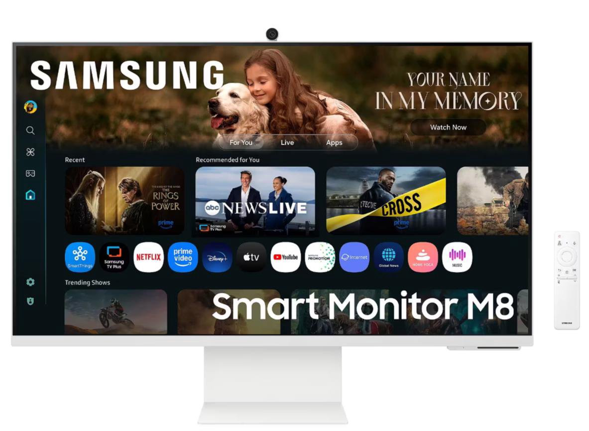 Monitorius Samsung LS32FM801UUXDU  32 "  VA  16:9  60 Hz  4 ms  3840 x 2160 pixels  400 cd/m²