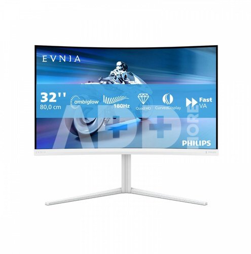 Philips Monitor 31.5 inches 32M2C5501 Curved VA 180Hz HDMIx2 DP HAS Ambiglow
