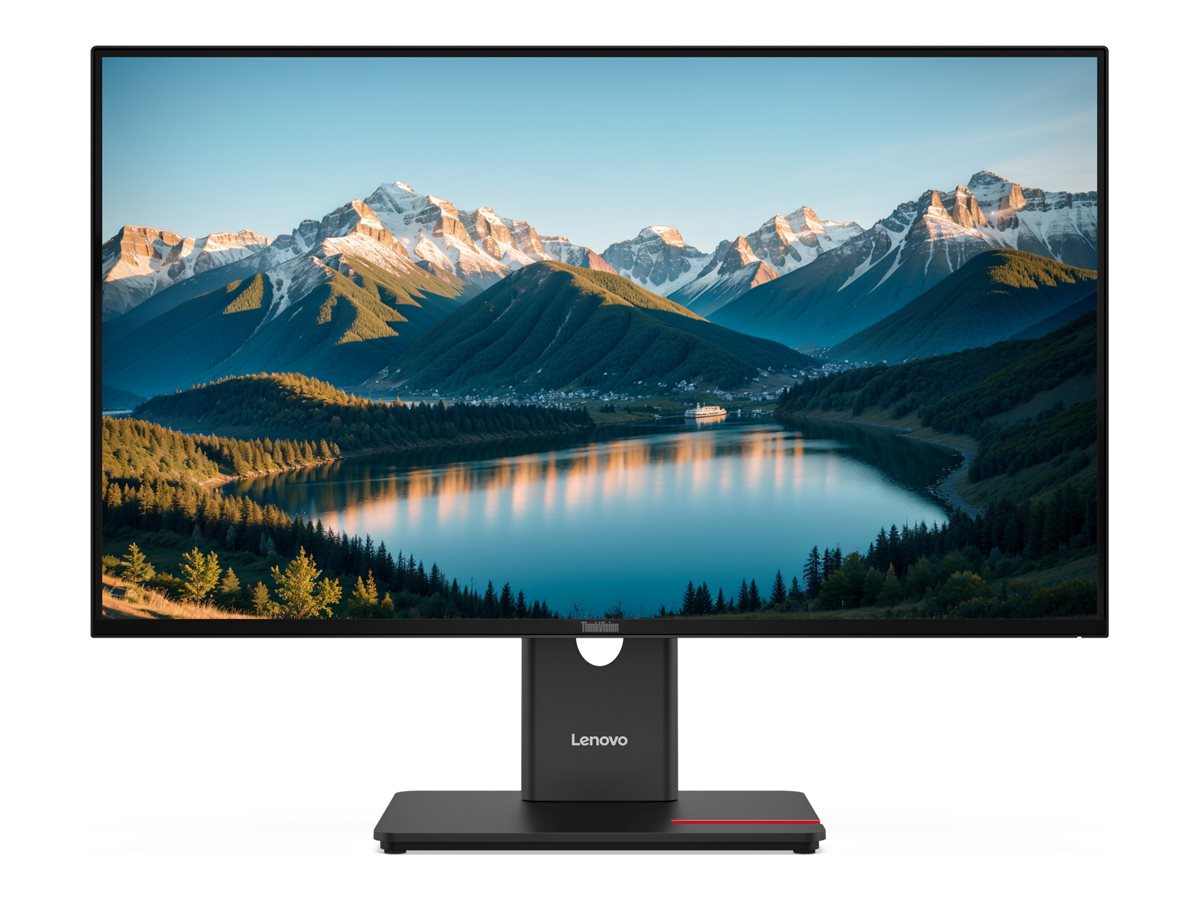 Monitorius Lenovo ThinkVision T27Q-40, 27 in, IPS, QHD 2560x1440 at 120 Hz, 350 cd/m², HDMI, DisplayPort, aukščio reguliavimas, pasukimas, pasvirimas.