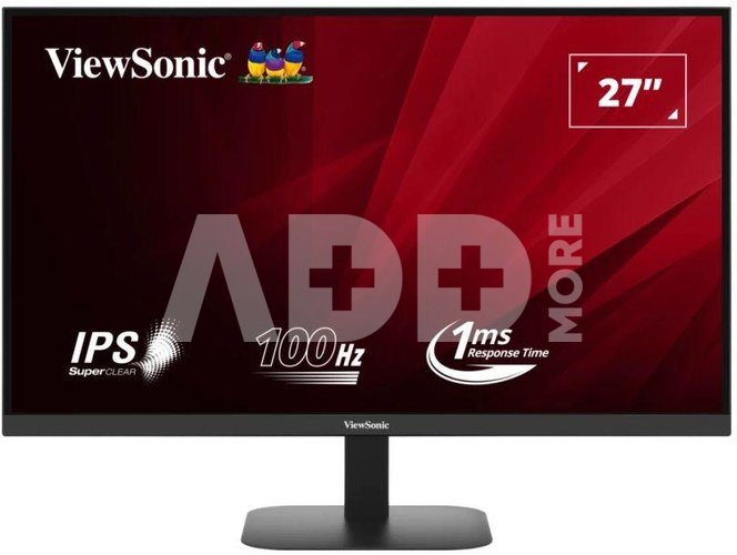 LCD Monitor|VIEWSONIC|VA2708-2K-HD|27"|4K|Panel IPS|2560x1440|100Hz|Matte|1 ms|Tilt|Colour Black|VA2708-2K-HD