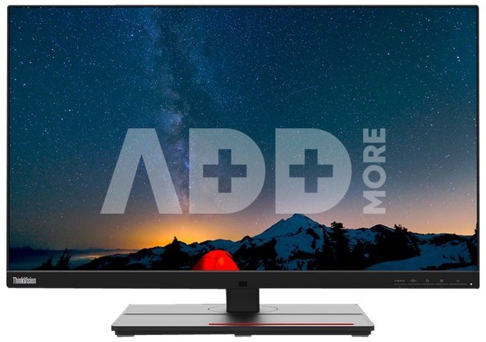 Lenovo ThinkVision P27u-20 27 ", IPS, 4K UHD, 16:9, 4 ms, 450 cd/m², Raven Black, 60 Hz, DisplayPorts quantity 1, 3840 x 2160, HDMI ports quantity 2