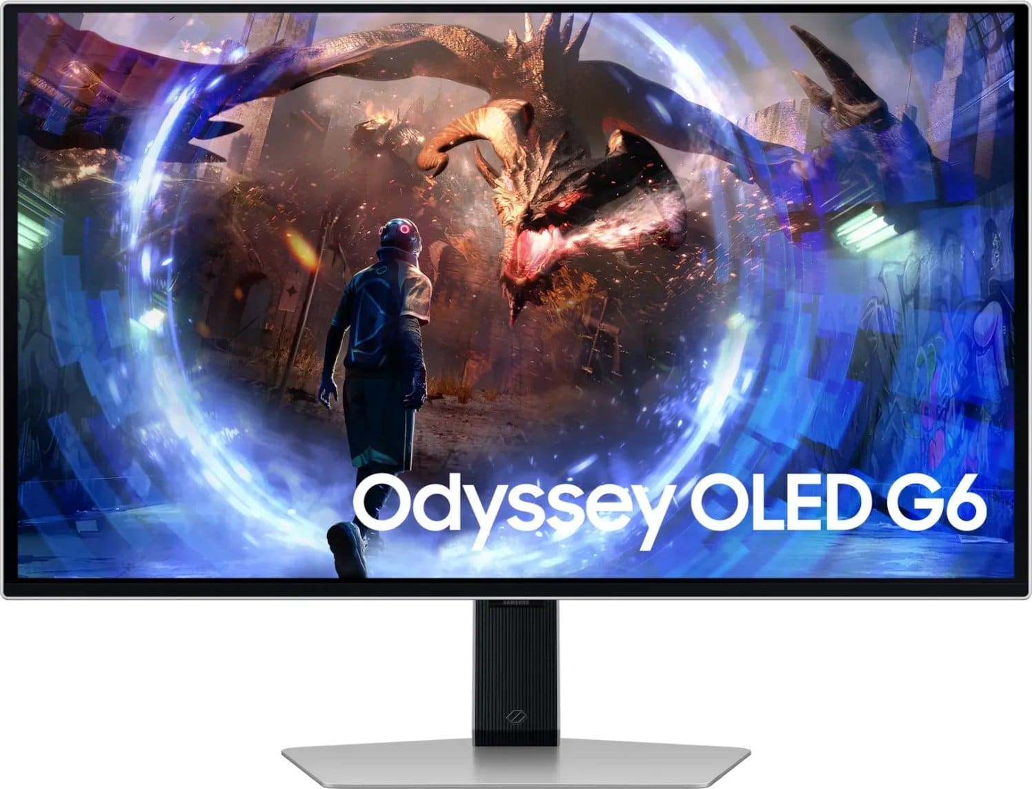 Monitorius Samsung Odyssey OLED G6, 27'', 360 Hz, QHD, OLED, sidabro spalvos LS27DG602SUXEN