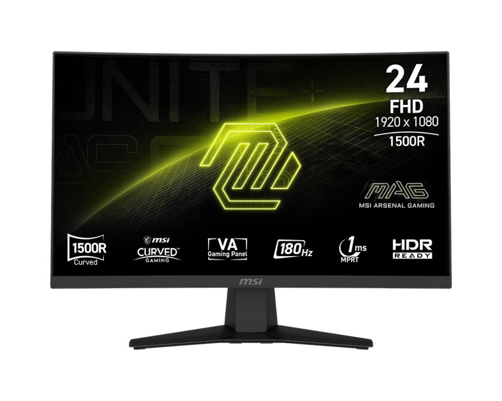 LCD MonitorMSIMAG 244C23.6"Gaming/Curved/FramelessMattePanel VA1920x108016