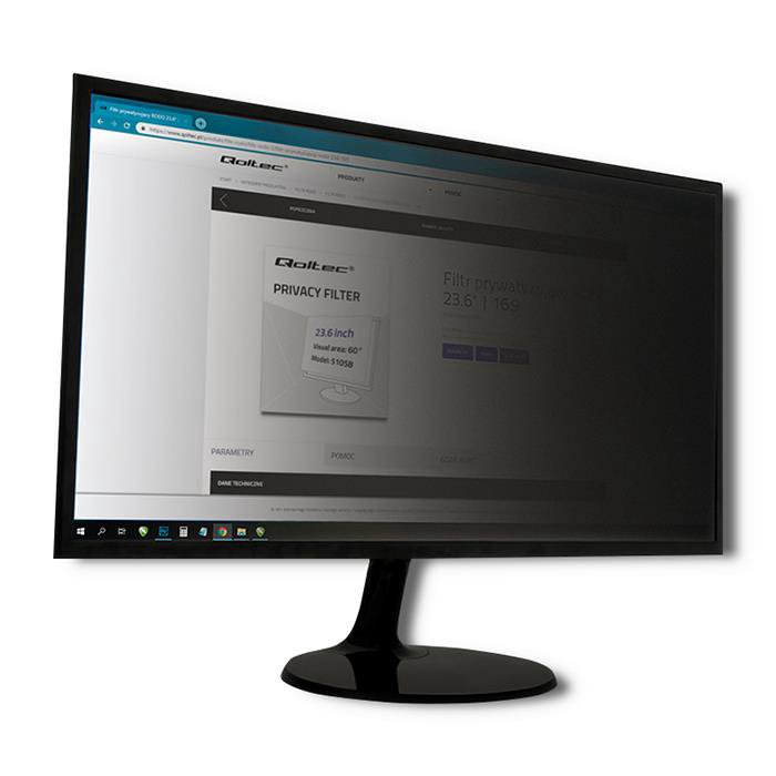 Qoltec Privatumo filtrai RODO  27''  16:9