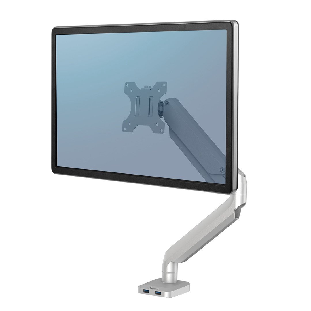 Monitorių priedai Fellowes  Platinum Monitor Arm up to 27"  8056401  Silver