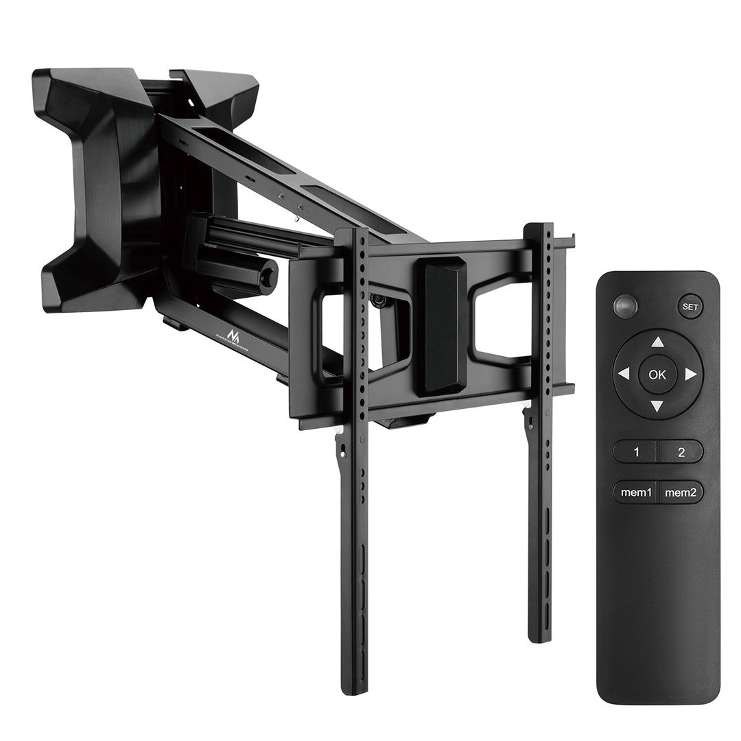 Maclean MC-891 Electric TV Wall Mount Bracket with Remote Control Height Adjustment 37'' - 70" max