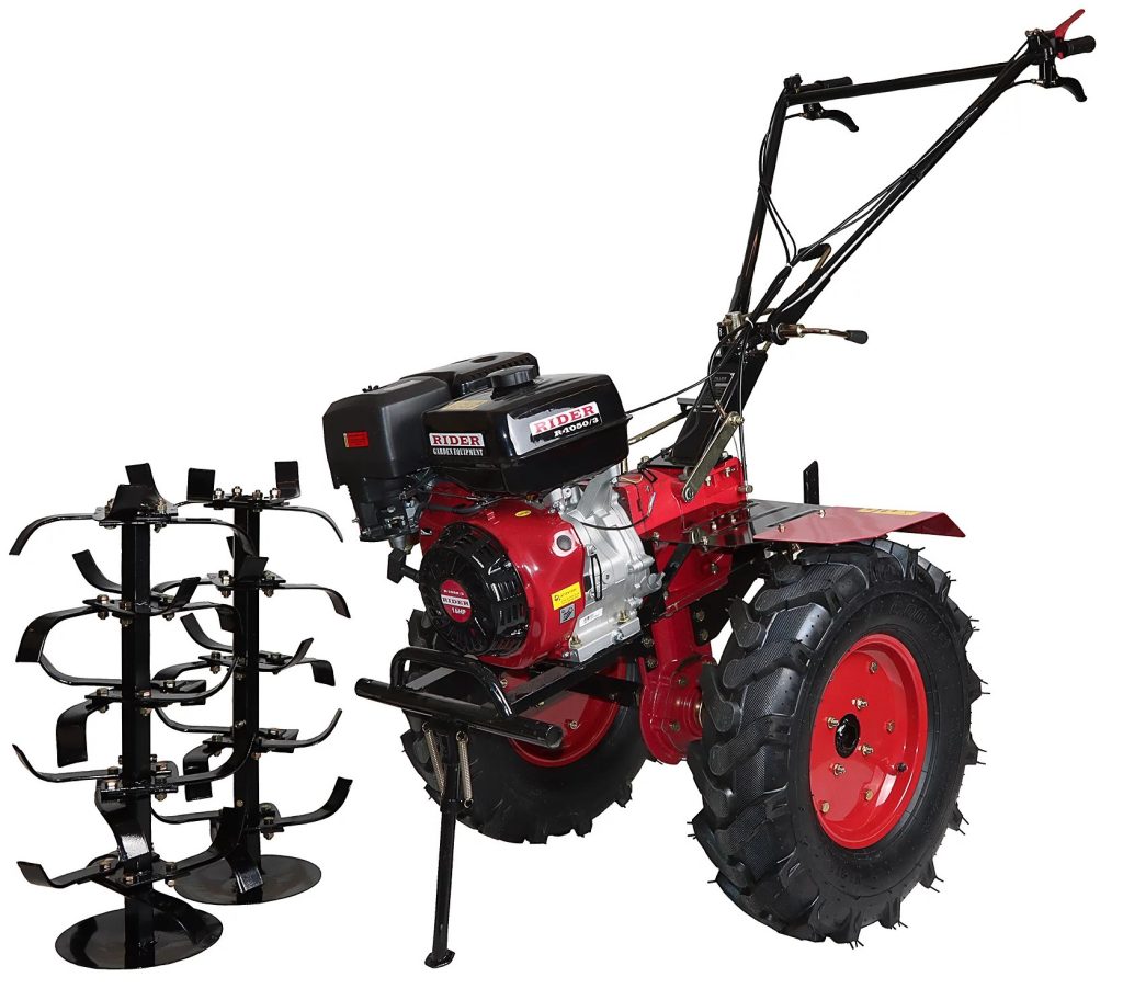 Benzininis Motoblokas - kultivatorius RIDER R-1050/3 Pilnas komplektas + Dovana KD10525 24 Eur vertės
