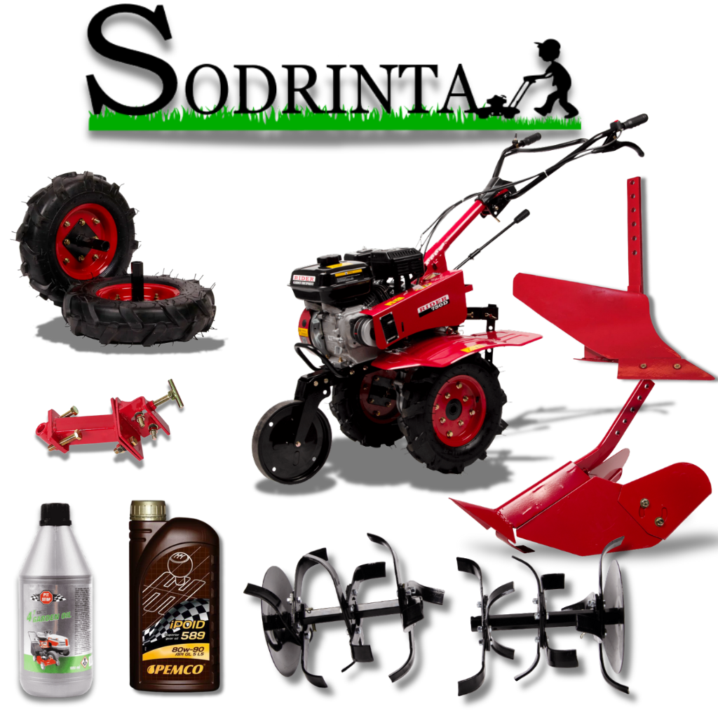 Motoblokas - kultivatorius RIDER R-750 Didelis komplektas