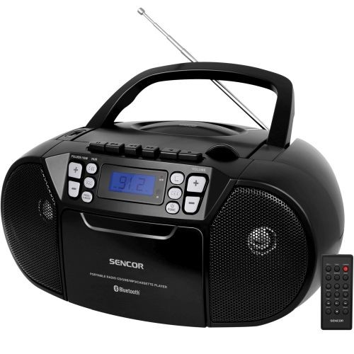 Sencor SPT 3907 B CASSETTE PLAYER SU CD, FM, "Bluetooth