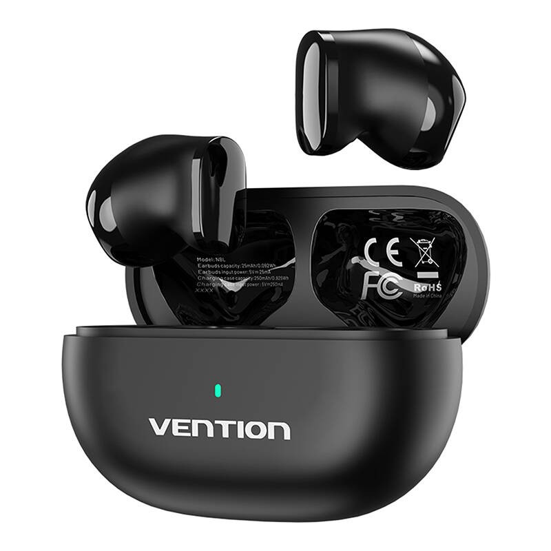 "TWS Vention NBLB0 Earbuds T12" belaidės ausinės (juodos spalvos)