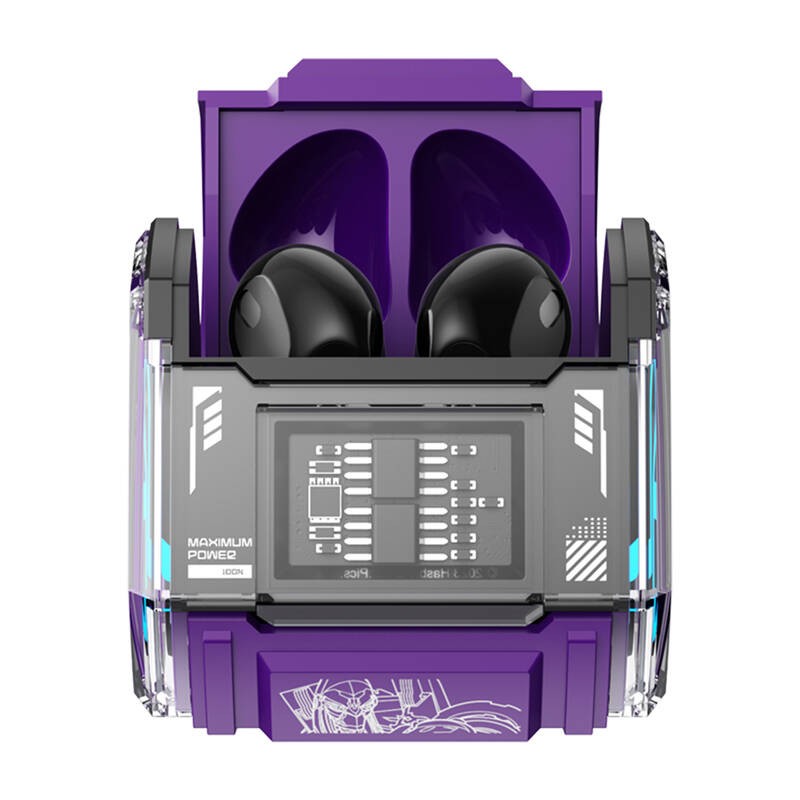 Ausinės TWS Transformers MG-C03 (violetinės spalvos)