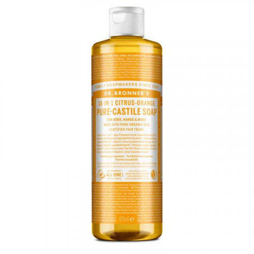 Dr. Bronner's Citrus-Orange Pure-Castile Liquid Soap Ekologiškas skystas muilas, 475ml