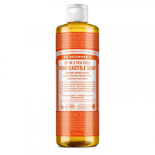 Dr. Bronner's Tea-Tree Pure-Castile Liquid Soap Ekologiškas skystas muilas, 475ml