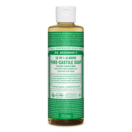 Dr. Bronner's Almond Pure-Castile Liquid Soap Ekologiškas skystas muilas, 240ml