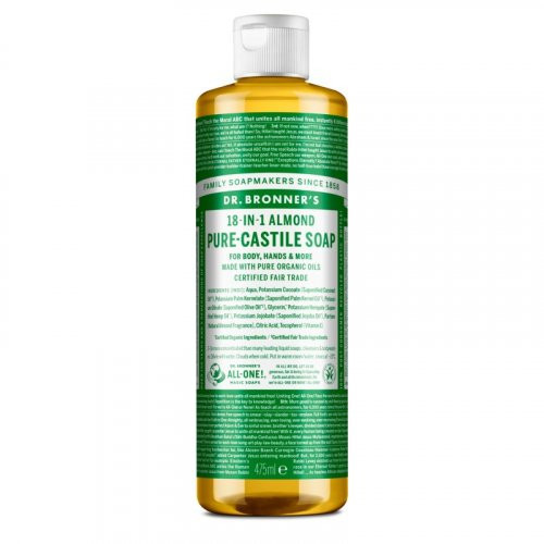 Dr. Bronner's Almond Pure-Castile Liquid Soap Ekologiškas skystas muilas, 475ml