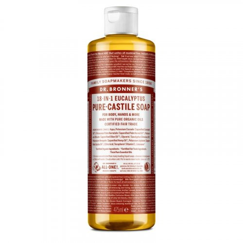 Dr. Bronner's Eucaliptus Pure-Castile Liquid Soap Ekologiškas skystas muilas, 475ml