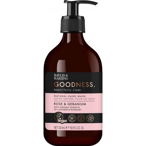 Baylis & Harding Goodness Rose & Geranium Hand Wash Rankų muilas, 500ml