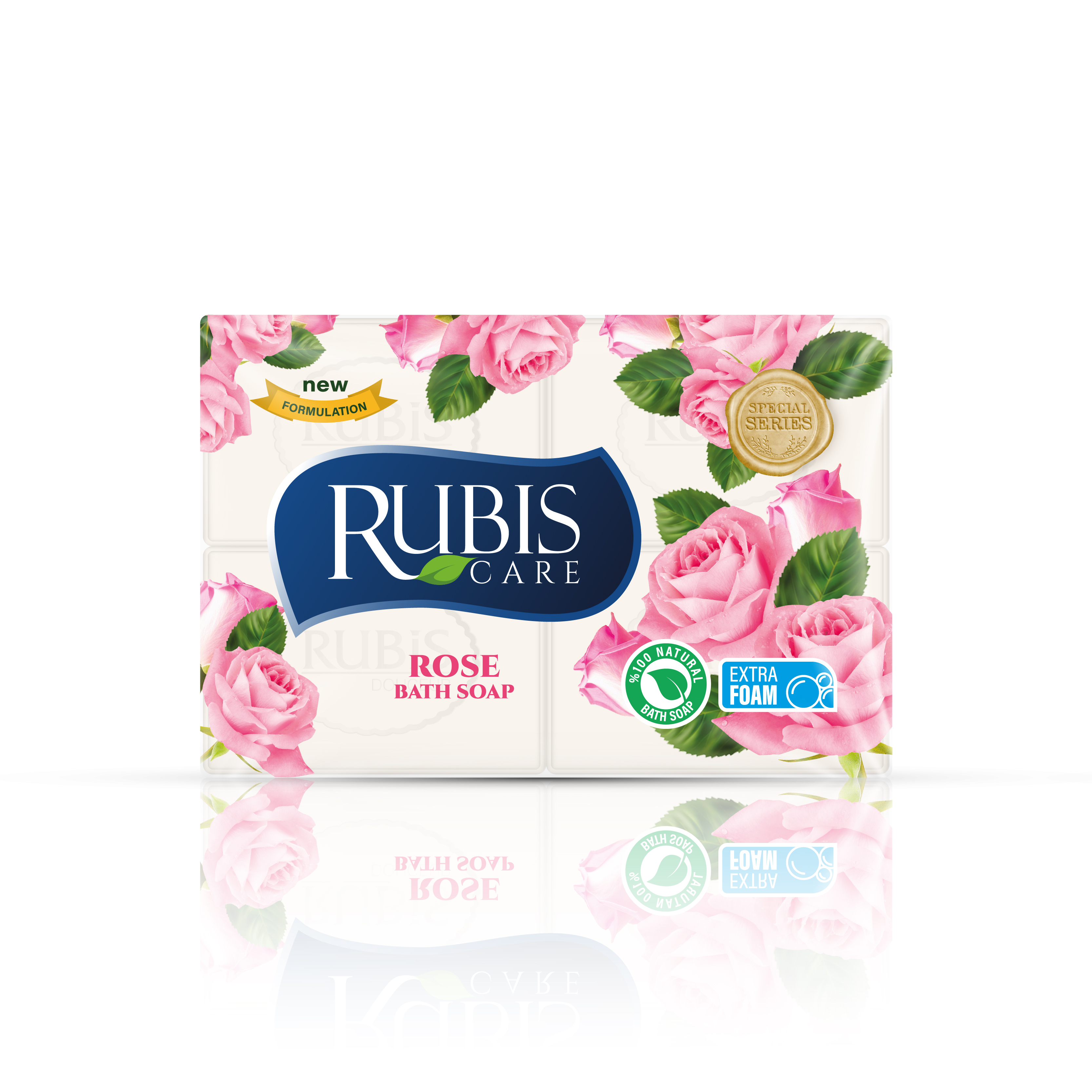 Natūralus muilas RUBIS ROSE, 150 g x 4 vnt.