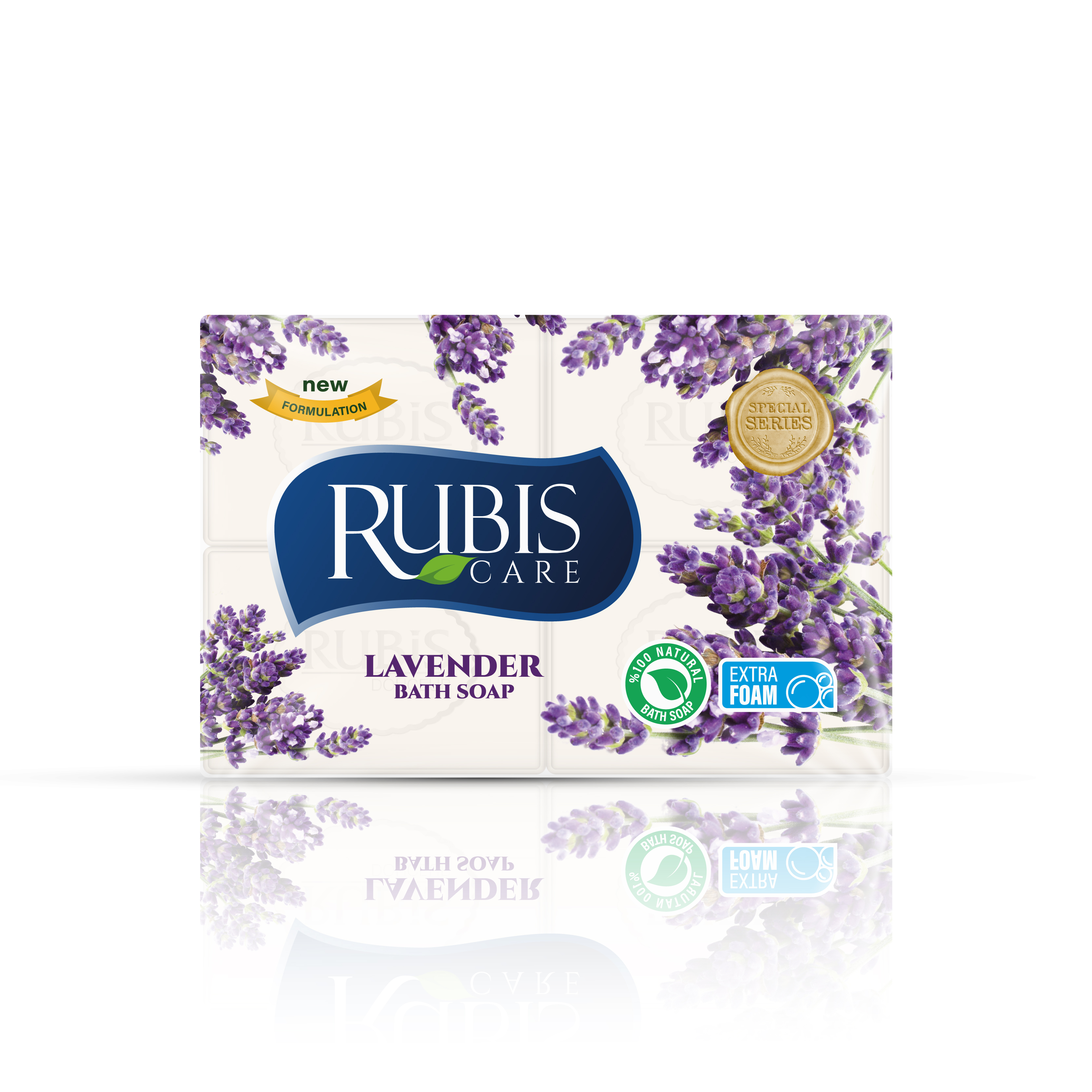 Natūralus muilas RUBIS LAVENDER, 150 g x 4 vnt.