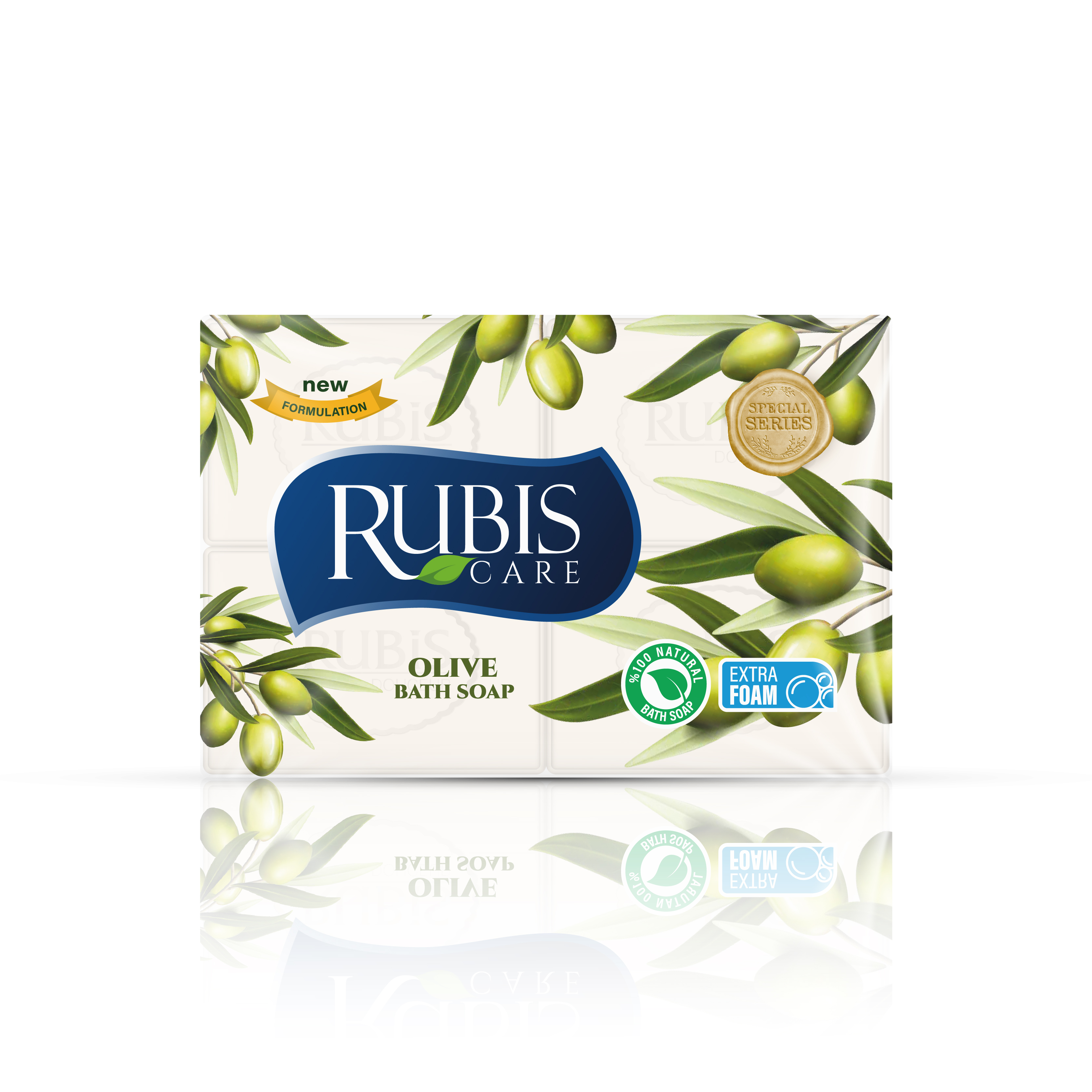 Natūralus muilas RUBIS OLIVE, 150 g x 4 vnt.