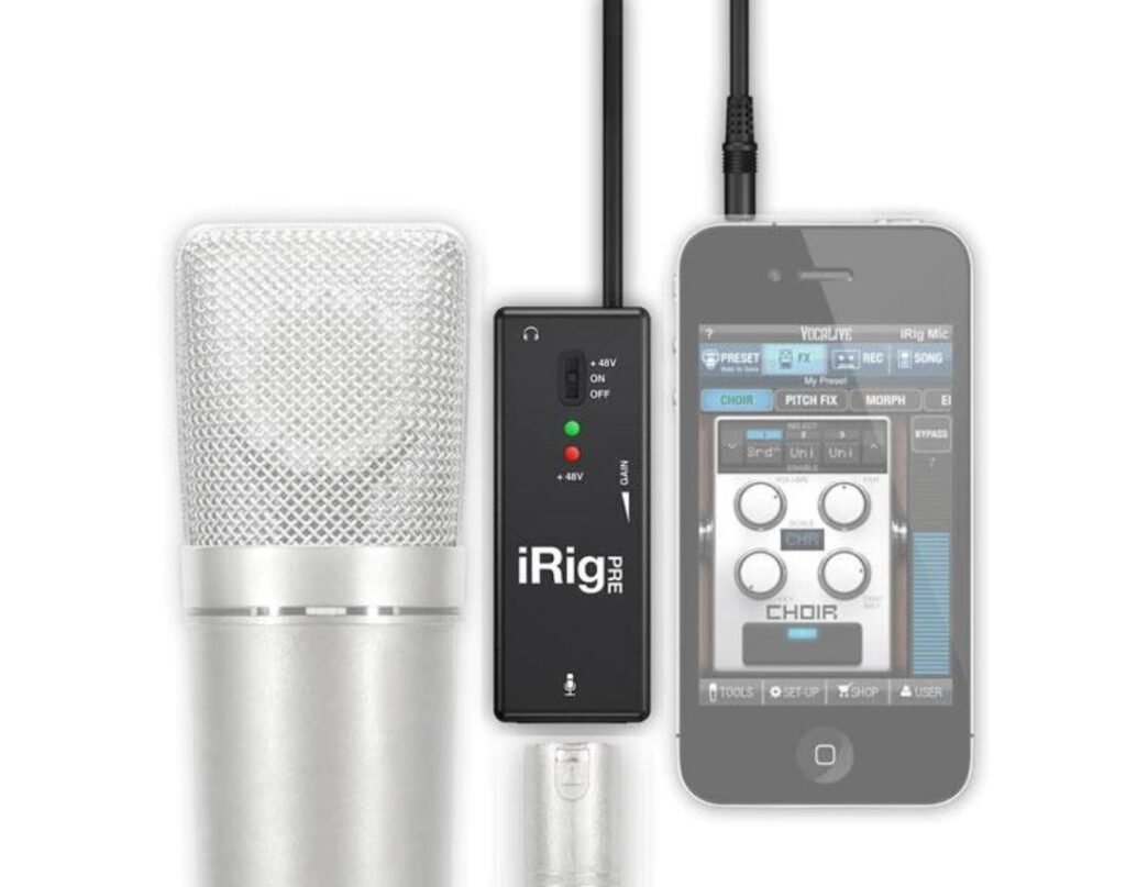 IRIG PRE MIKROFONO ADAPTERIS Α