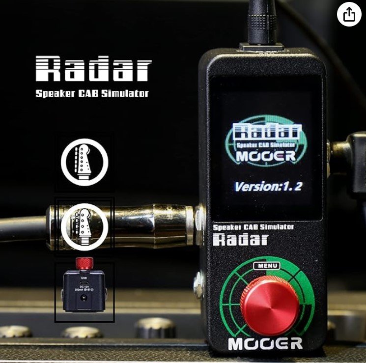 MOOER Radar gitaros garsiakalbio CAB simuliatorius A