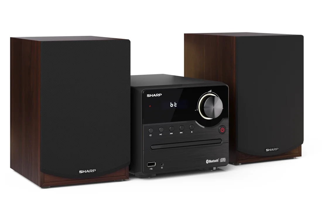 Muzikinis centras  Sharp XL-B512(BR), CD/FM/USB/Bluetooth v5.0, 45W, ruda