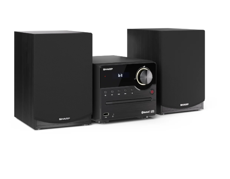 Muzikinis centras  Sharp XL-B512(BK), CD/FM/USB/Bluetooth v5.0, 45W, juoda