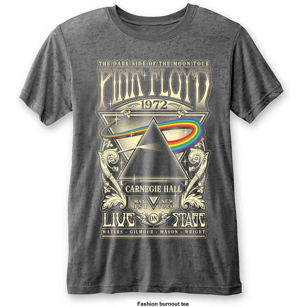 Pink Floyd Carnegie Hall Burnout Marškinėliai