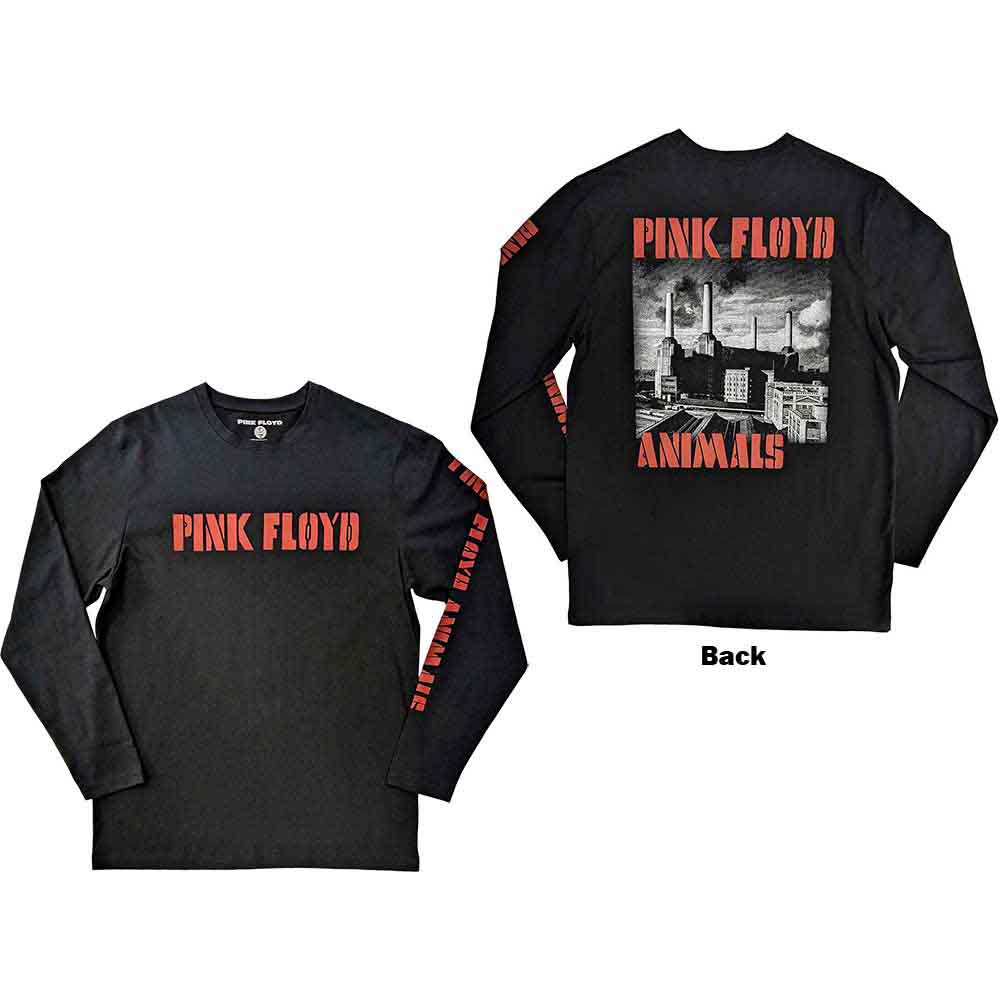 Pink Floyd Animals B&W Marškinėliai Ilgomis Rankovėmis
