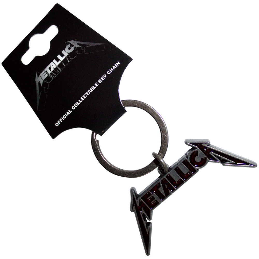 Metallica Deep Red Logo Raktų Pakabukas