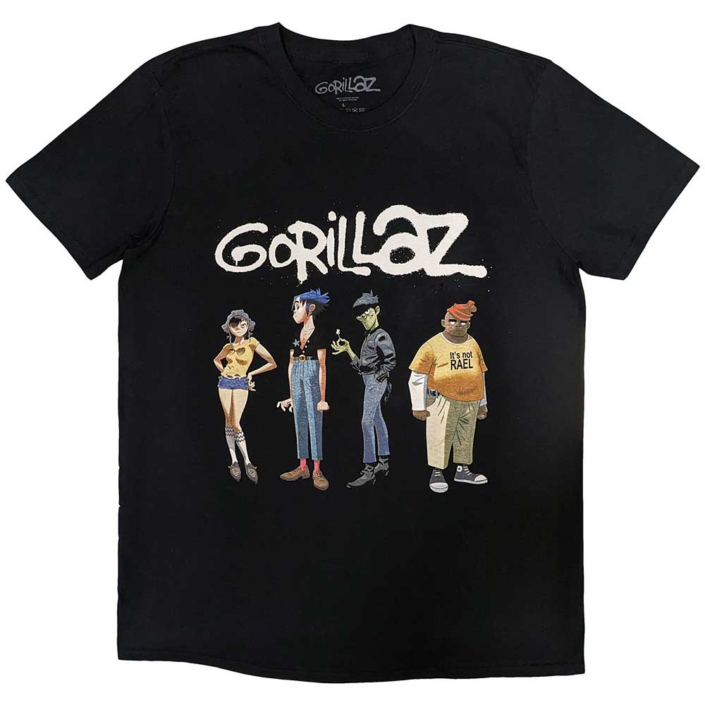 Gorillaz Spray Logo Group Marškinėliai