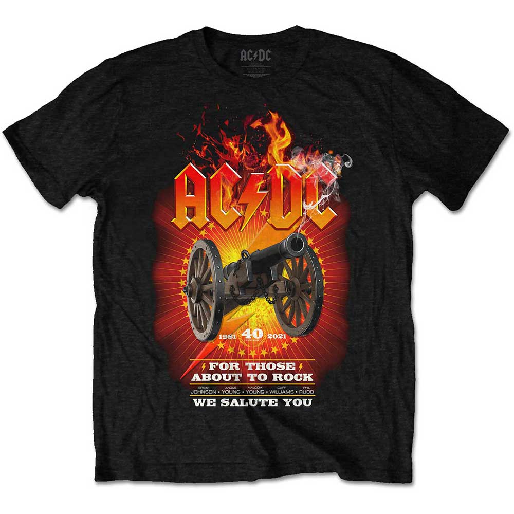 AC/DC FTATR 40th Flaming Marškinėliai