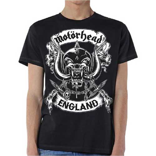 Motorhead Crossed Swords England Crest Marškinėliai