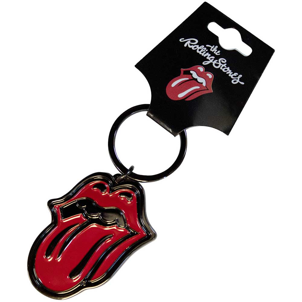 The Rolling Stones Classic Tongue Black Raktų Pakabukas