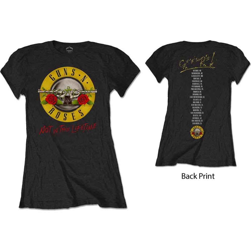 Moteriški Marškinėliai Guns N' Roses Not In This Lifetime Tour