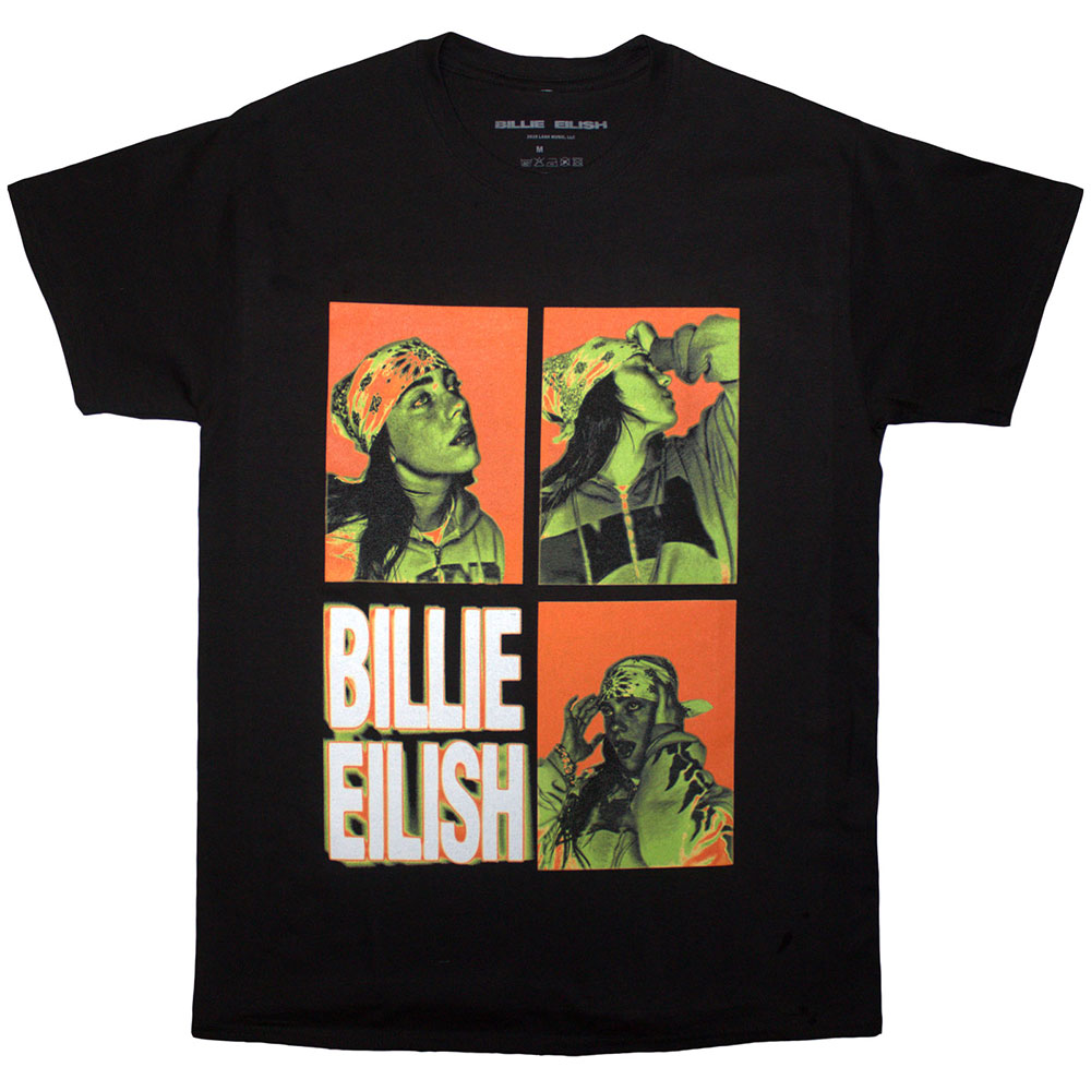 Marškinėliai Billie Eilish 3 Photo Logo