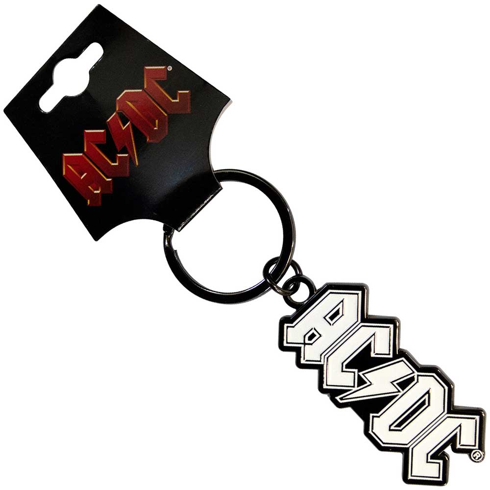 AC/DC Logo Mono Raktų Pakabukas