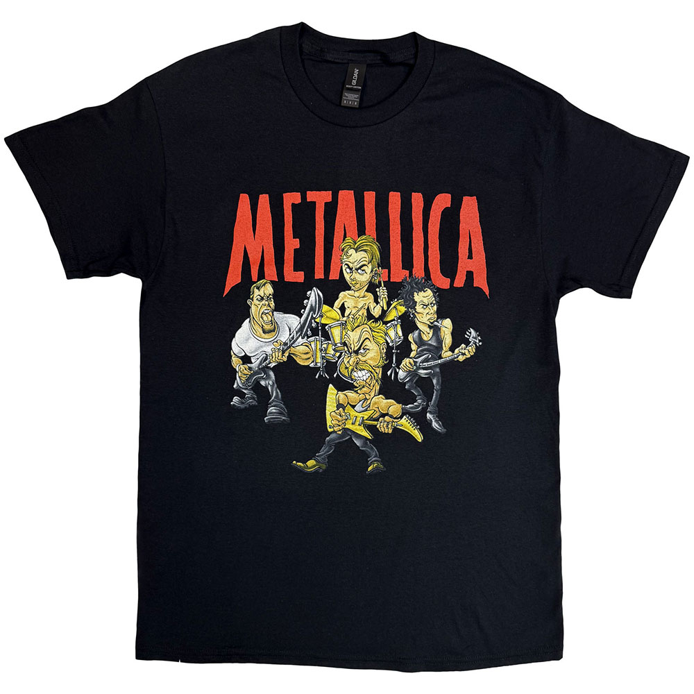 Marškinėliai Metallica Load Chavez Cartoon Juodi