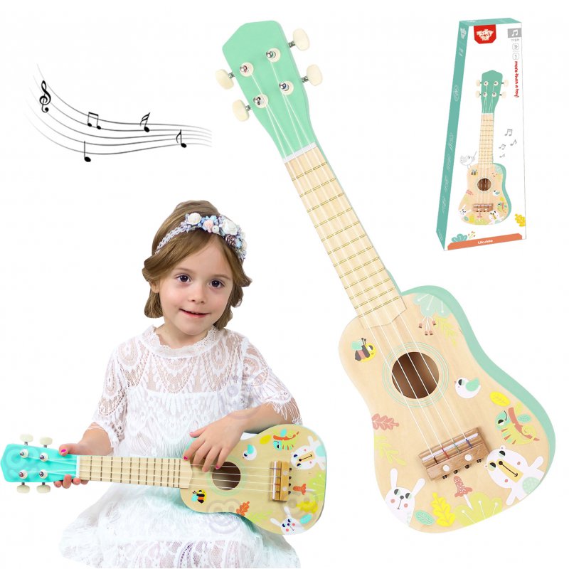 Medinė vaikiška gitara - Tooky Toy