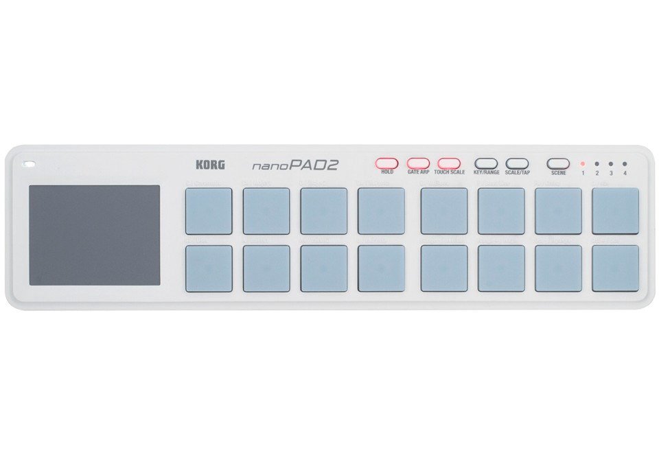 Korg nanoPAD 2 White - MIDI USB valdiklis, baltas