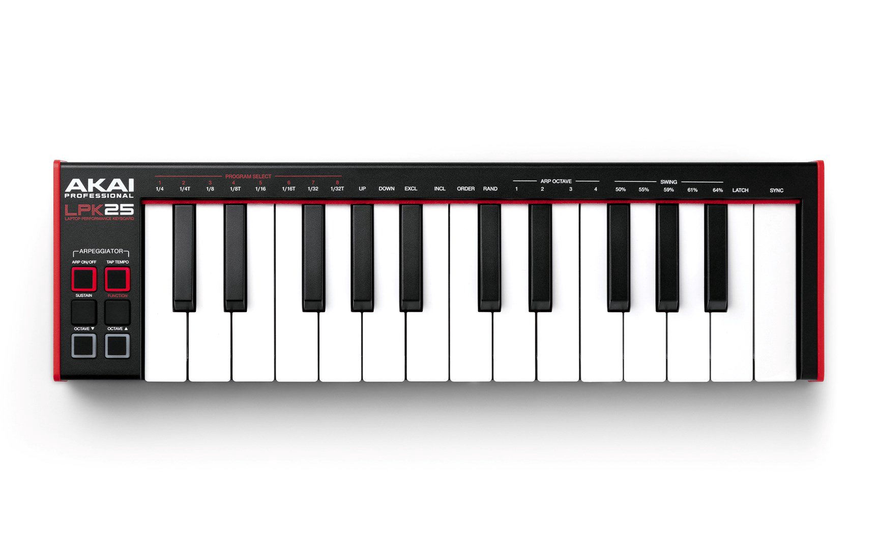 Valdymo klaviatūra AKAI LPK 25 MKII - USB/MIDI