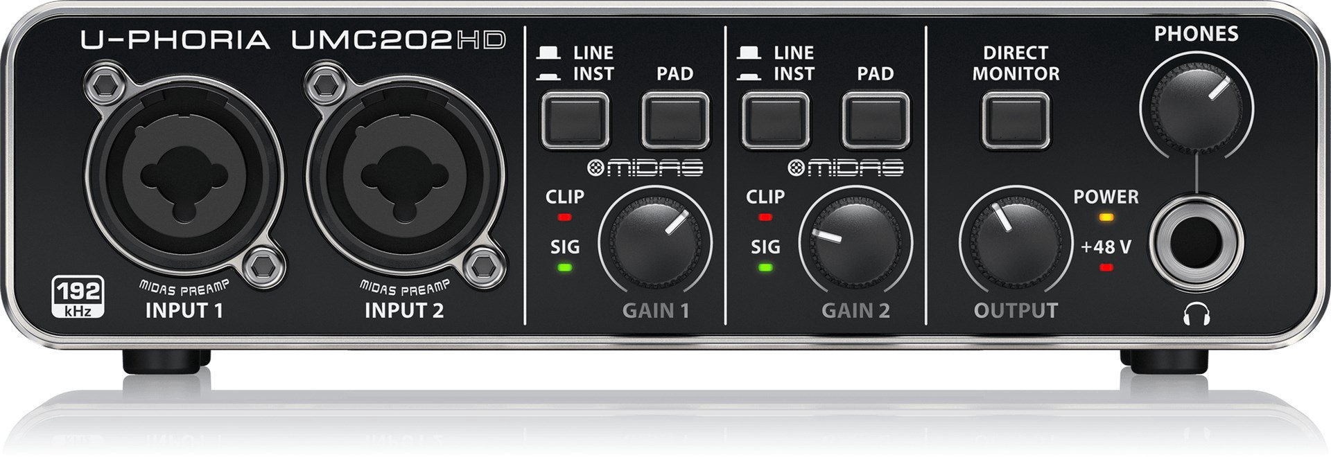 Behringer UMC202HD garso įrašymo sąsaja