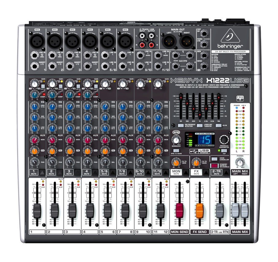 Behringer X1222USB garsų maišiklis 4 kanalai