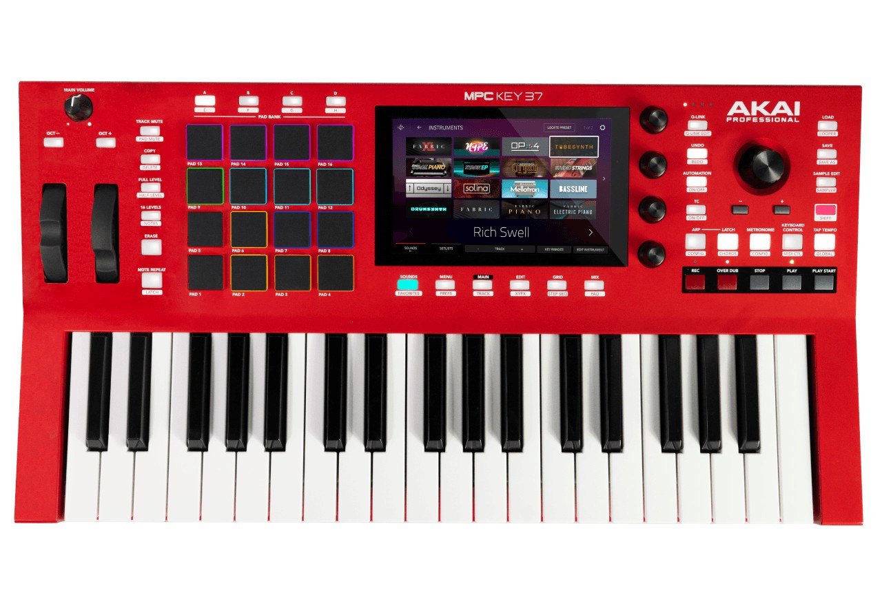 Akai MPC Key 37 - atskira darbo vieta