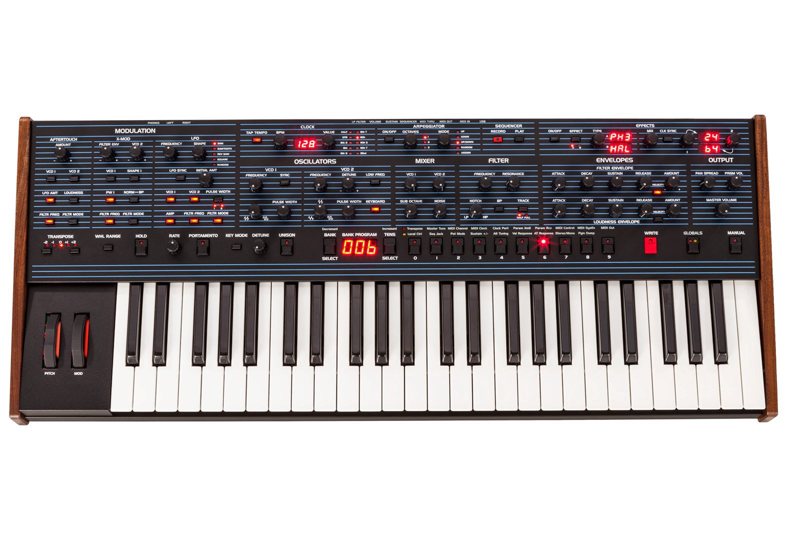 Sequential OB-6 - polifoninis analoginis sintezatorius