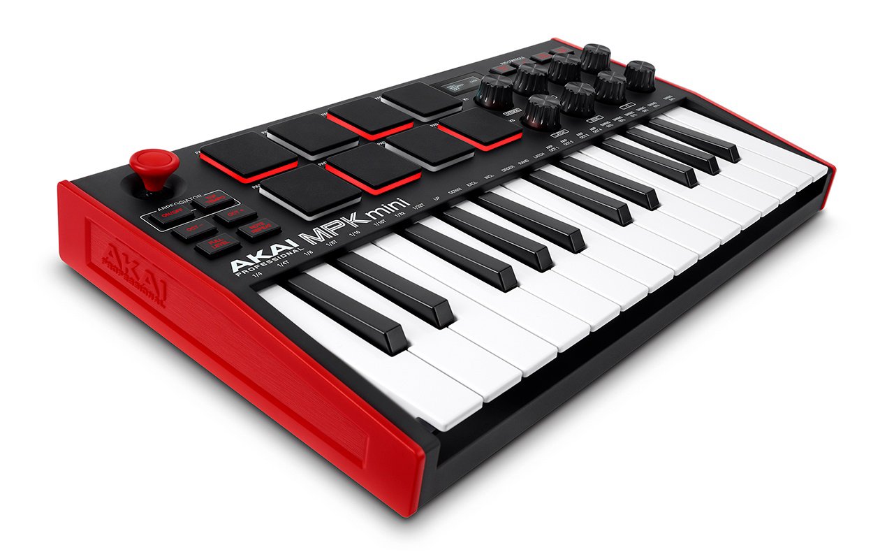 Valdiklis AKAI MPK Mini MK3 MIDI USB Juoda/Raudona