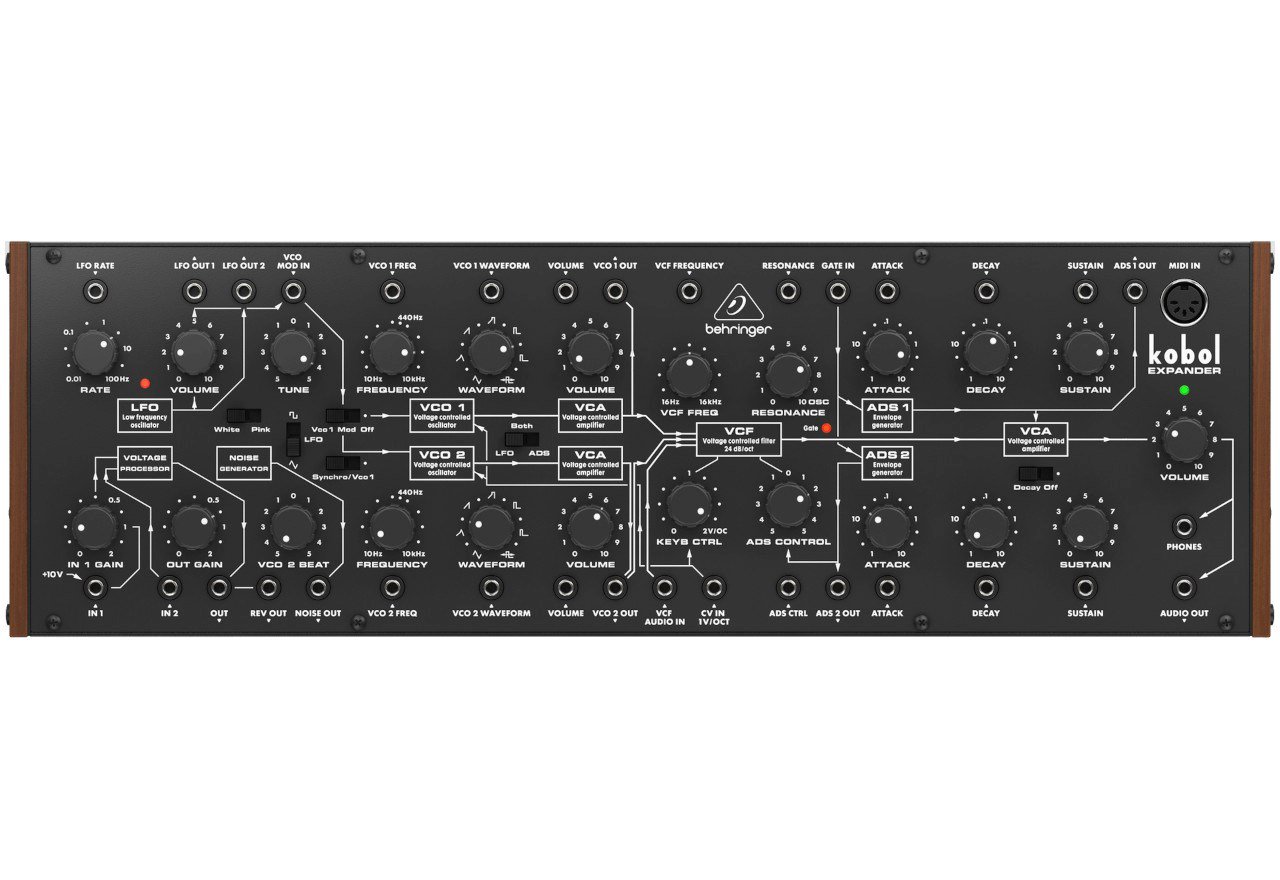 Behringer Kobol Expander - analoginis pusiau modulinis sintezatorius