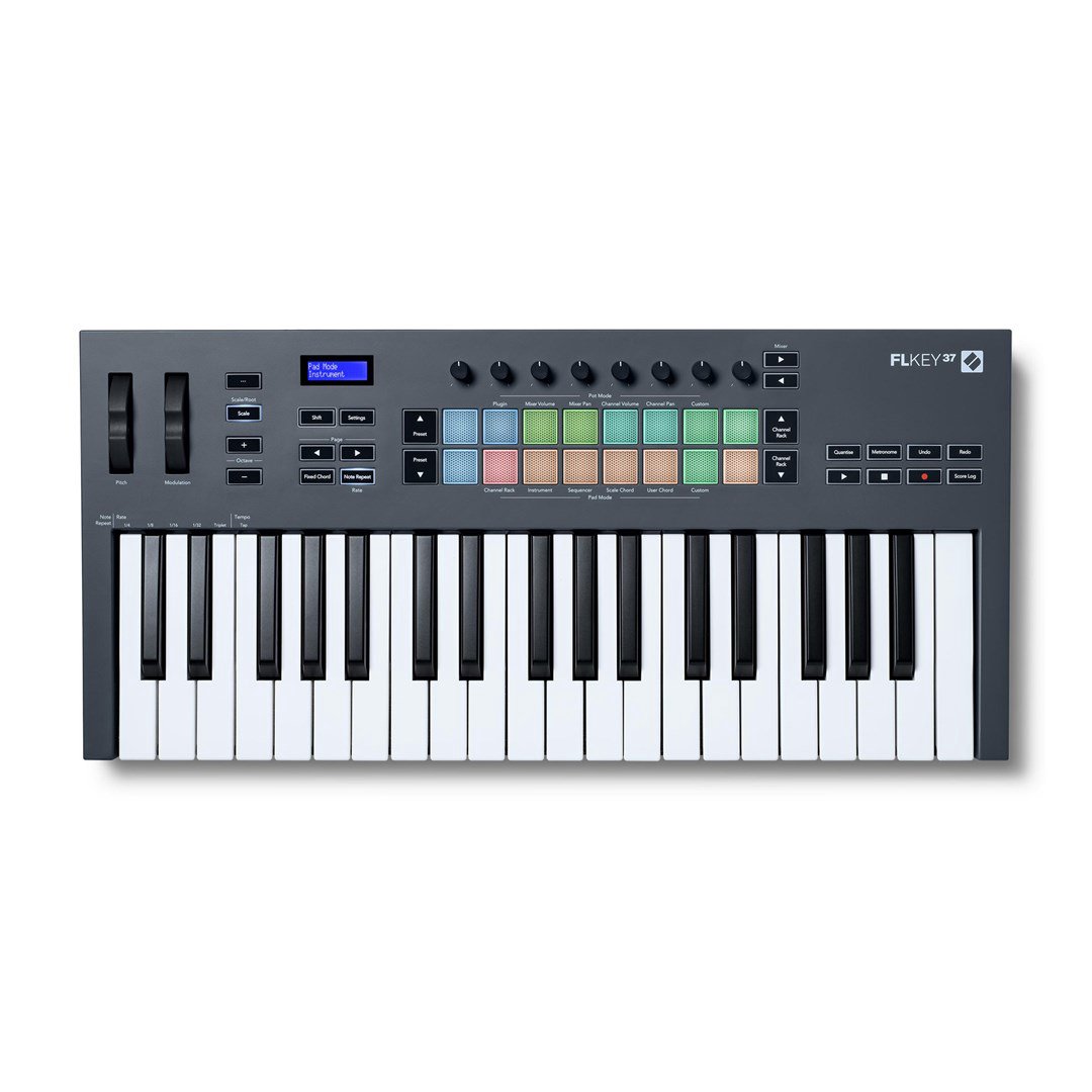 Novation FLKEY 37 - FL Studio programinei įrangai skirta MIDI klaviatūra, 37 klavišai.